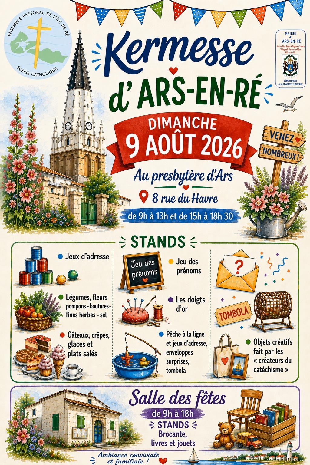 Kermesse paroissiale ars dimanche 9 aout 2026
