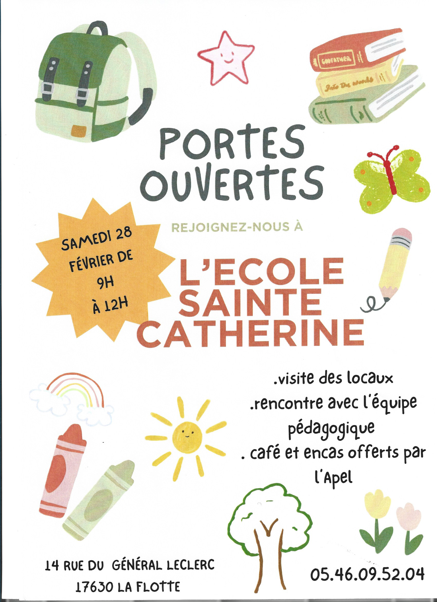 Portes ouvertes ecole sainte catherine 28 02 2026